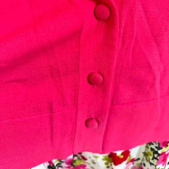 Jessica Howard Pink/Green Floral Dress with Pink Cardigan 22W - Picture 13 of 13